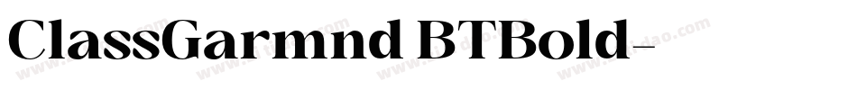 ClassGarmnd BT Bold字体转换